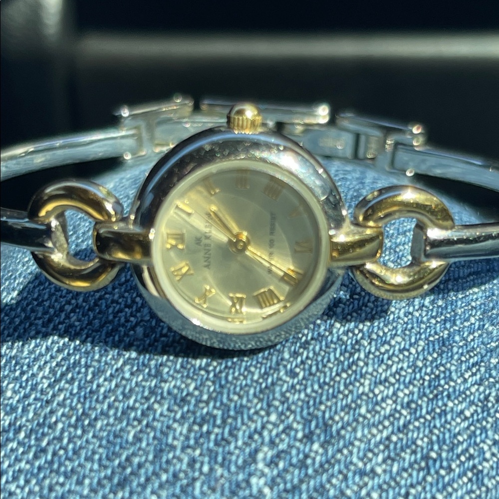 Anne Klein Two-Tone Gold and Silver Women's Watch